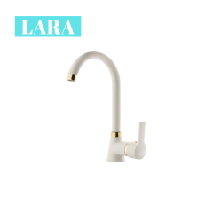 Lara Beyaz Kuğu Lavabo Bataryası
