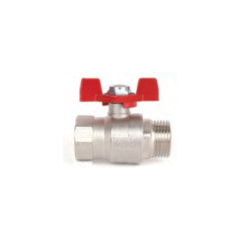 Küresel Vana Kelebek Kollu 1/2'' Dış Dişli